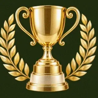 Gold trophy cup — Savaspin